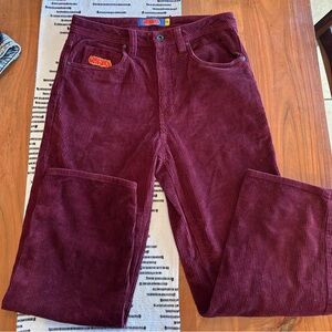 Empyre Men's Burgundy Corduroy Pants